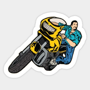 Vice Biker Sticker